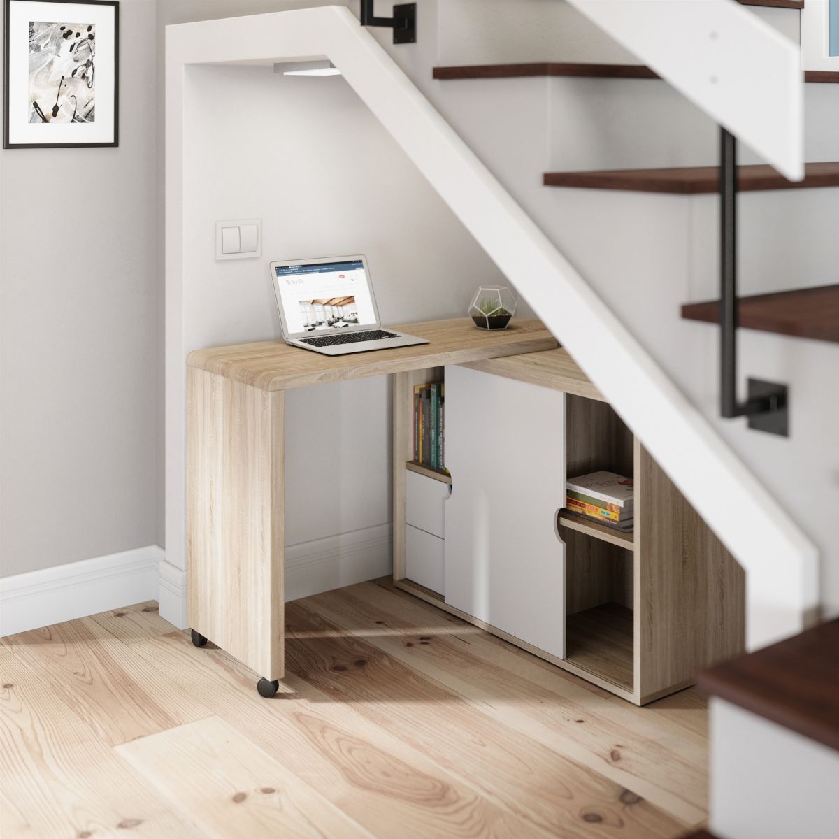 Teknik Pivot Cupboard Desk (7700007)