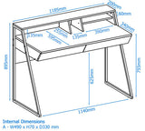 Alphason Salcombe Home Office Desk (AW3160)