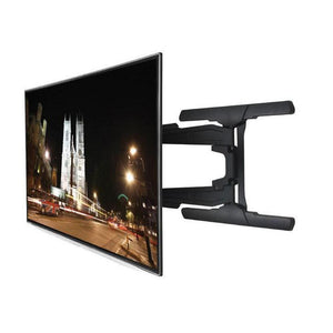 B-Tech BT8221 - Black Ultra Slim Double Arm TV Wall Mount, Tilt and Swivel