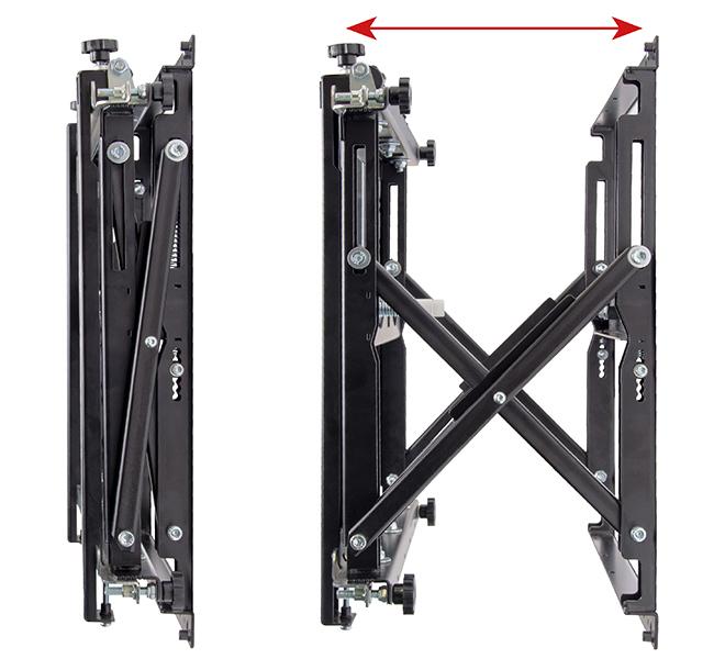 B-Tech BT8310XL Heavy Duty Recessed Pop Out TV Bracket for TVs up