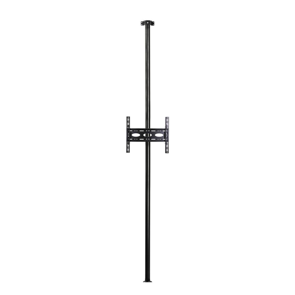 B-Tech BT3MFWLF40-65/B Wall to Floor TV Bracket with 3m Black Pole