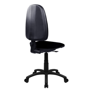 Nautilus Designs Java 100 Medium Back Operator Chair - Single Lever - Black