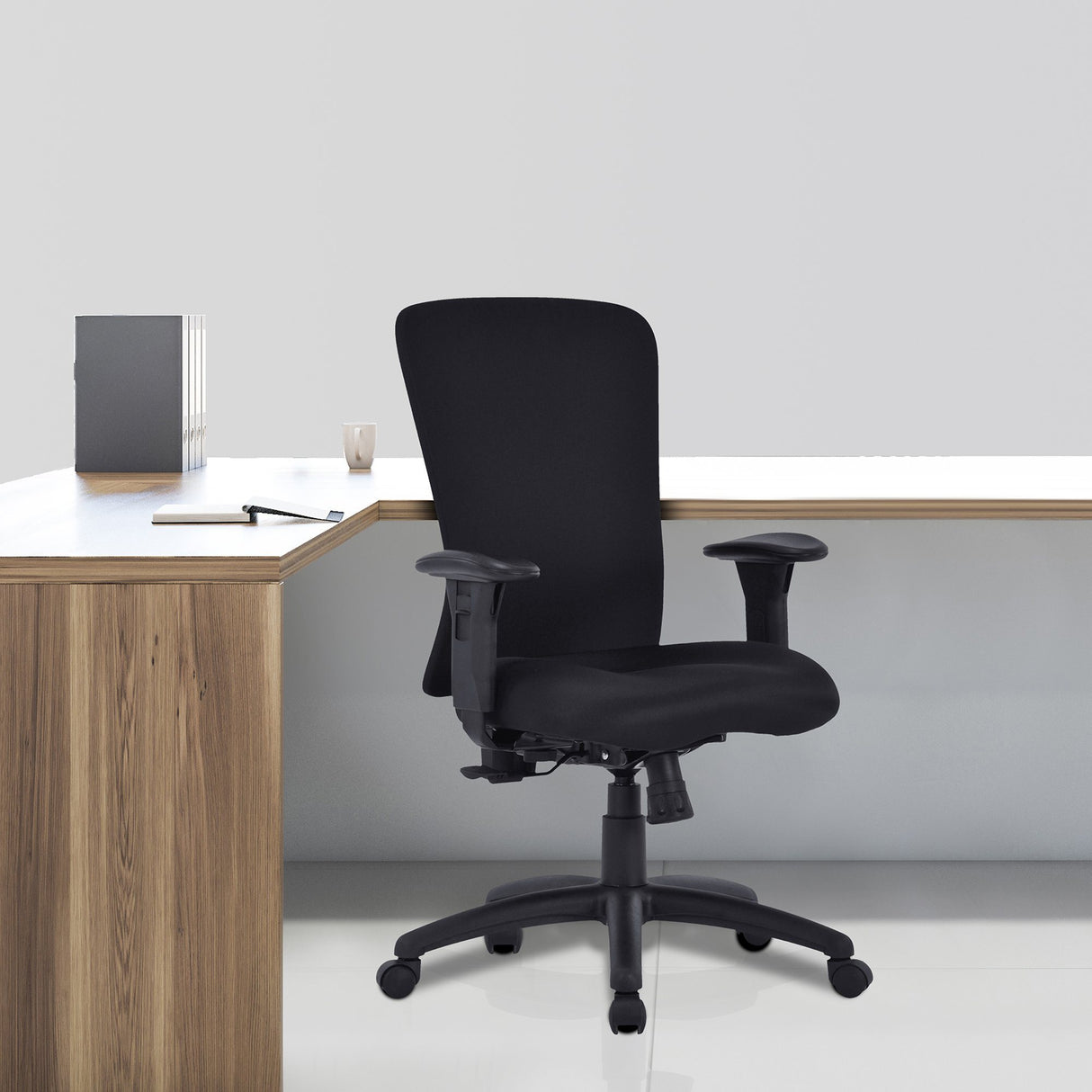 Nautilus Designs Fortis Bariatric Task/Manager Chair with Integrated Lumbar Support - Black