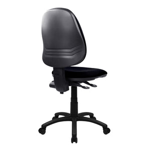 Nautilus Designs Java 200 Medium Back Operator Chair - Twin Lever - Black