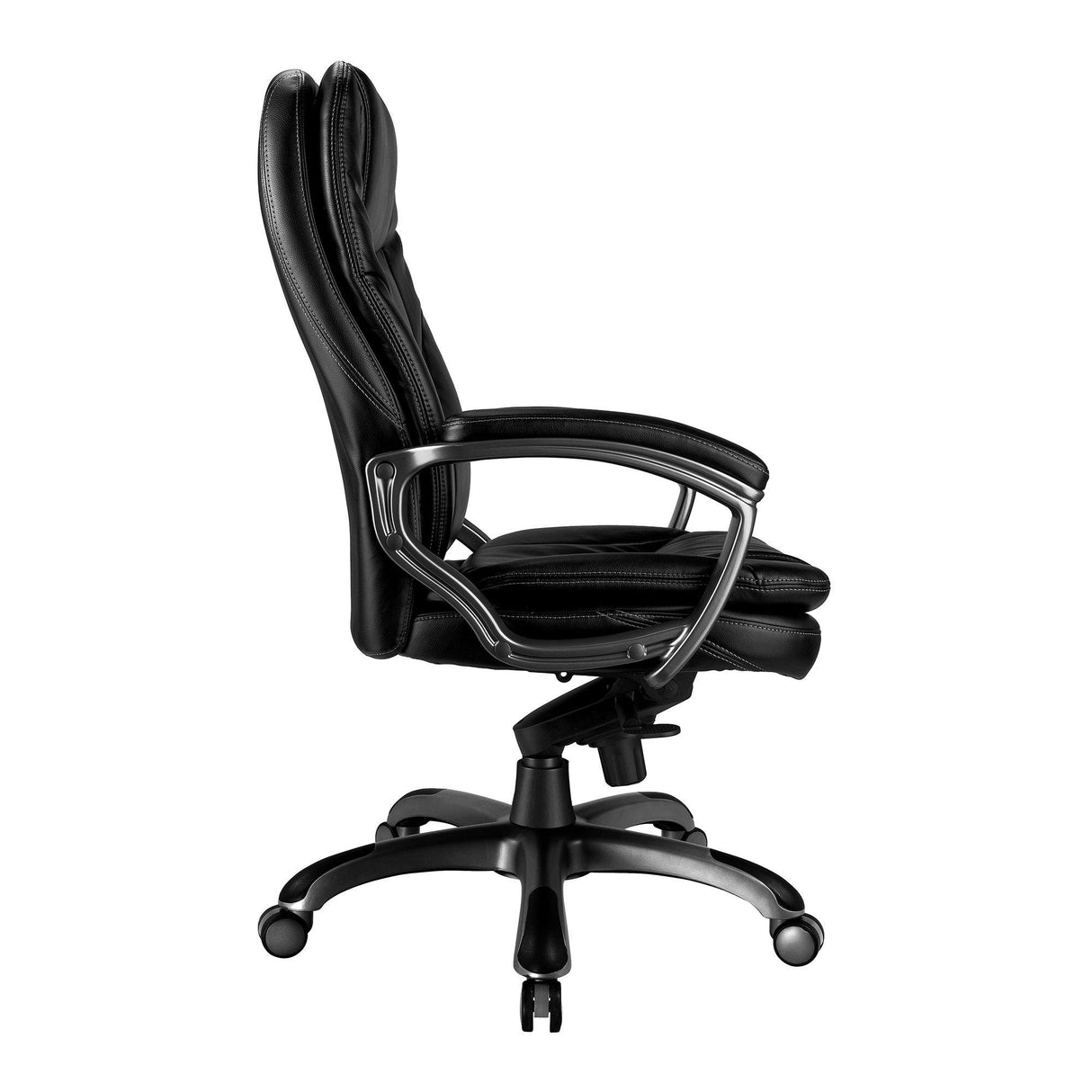 Nautilus Designs Kiev Luxurious High Back Leather Executive Chair - Black