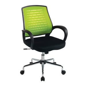 Nautilus Designs Carousel Medium Mesh Back Operator Chair - Green