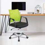 Nautilus Designs Calypso Medium Mesh Back Task Operator Armchair with Chrome Base - Green