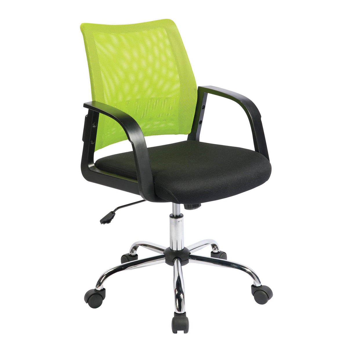 Nautilus Designs Calypso Medium Mesh Back Task Operator Armchair with Chrome Base - Green
