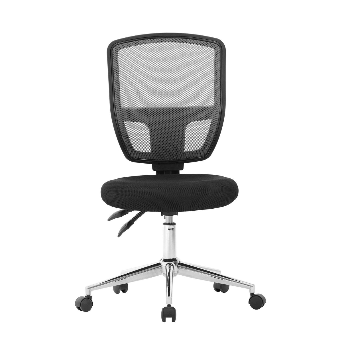 Nautilus Designs Nexus  Medium Back Designer Mesh Operator Chair with Sculptured Lumbar and Spine Support - Black