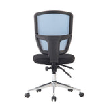 Nautilus Designs Nexus  Medium Back Designer Mesh Operator Chair with Sculptured Lumbar and Spine Support - Blue