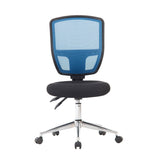 Nautilus Designs Nexus  Medium Back Designer Mesh Operator Chair with Sculptured Lumbar and Spine Support - Blue