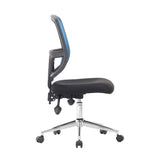 Nautilus Designs Nexus  Medium Back Designer Mesh Operator Chair with Sculptured Lumbar and Spine Support - Blue