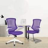 Nautilus Designs Luna Designer Medium Back Mesh Cantilever Chair with White Shell, Chrome Frame and Folding Arms - Black