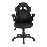 Nautilus Designs Predator  Executive Ergonomic Gaming Style Office Chair with Folding Arms, Integral Headrest and Lumbar Support - Black