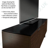 BDI Elements 8777 Wheat Charcoal Stained Ash Media Cabinet
