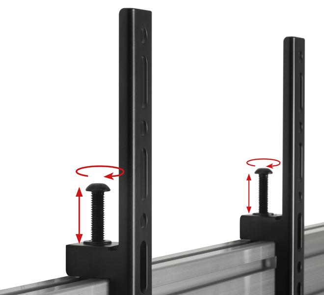 B-Tech BT8514 - Universal Twin Screen Video Conferencing Trolley