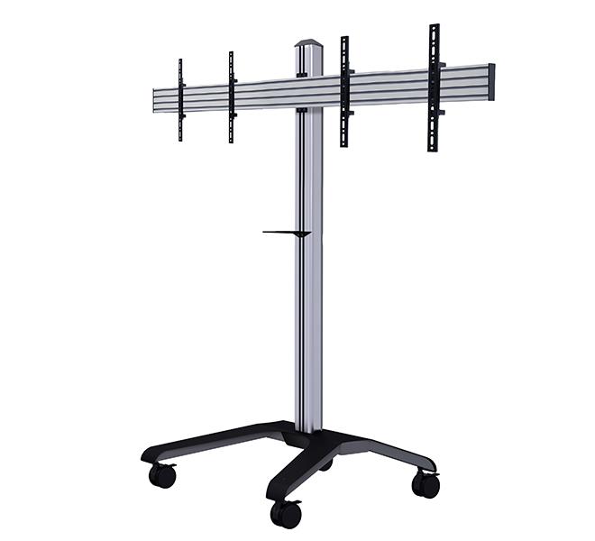 B-Tech BT8514 - Universal Twin Screen Video Conferencing Trolley