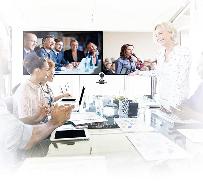 B-Tech BT8516 - Universal Twin Screen Video Conferencing Trolley