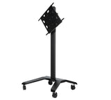 B-Tech BT8566 - Mobile TV Trolley Stand For Screens Up To 70 Inch with Flip Rotation