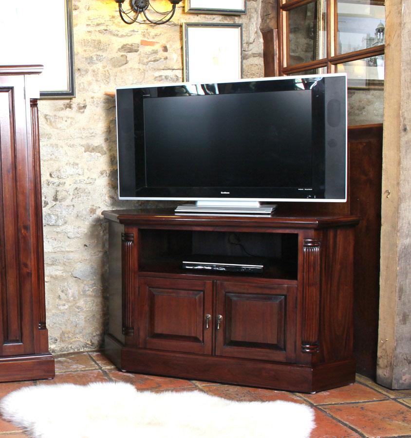 Baumhaus La Roque Corner Mahogany TV Cabinet (IMR09B)