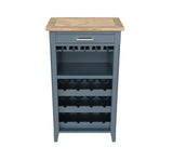 Baumhaus Signature Blue Wine Rack / Glass Storage Cabinet (CFR05A)