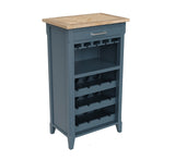 Baumhaus Signature Blue Wine Rack / Glass Storage Cabinet (CFR05A)