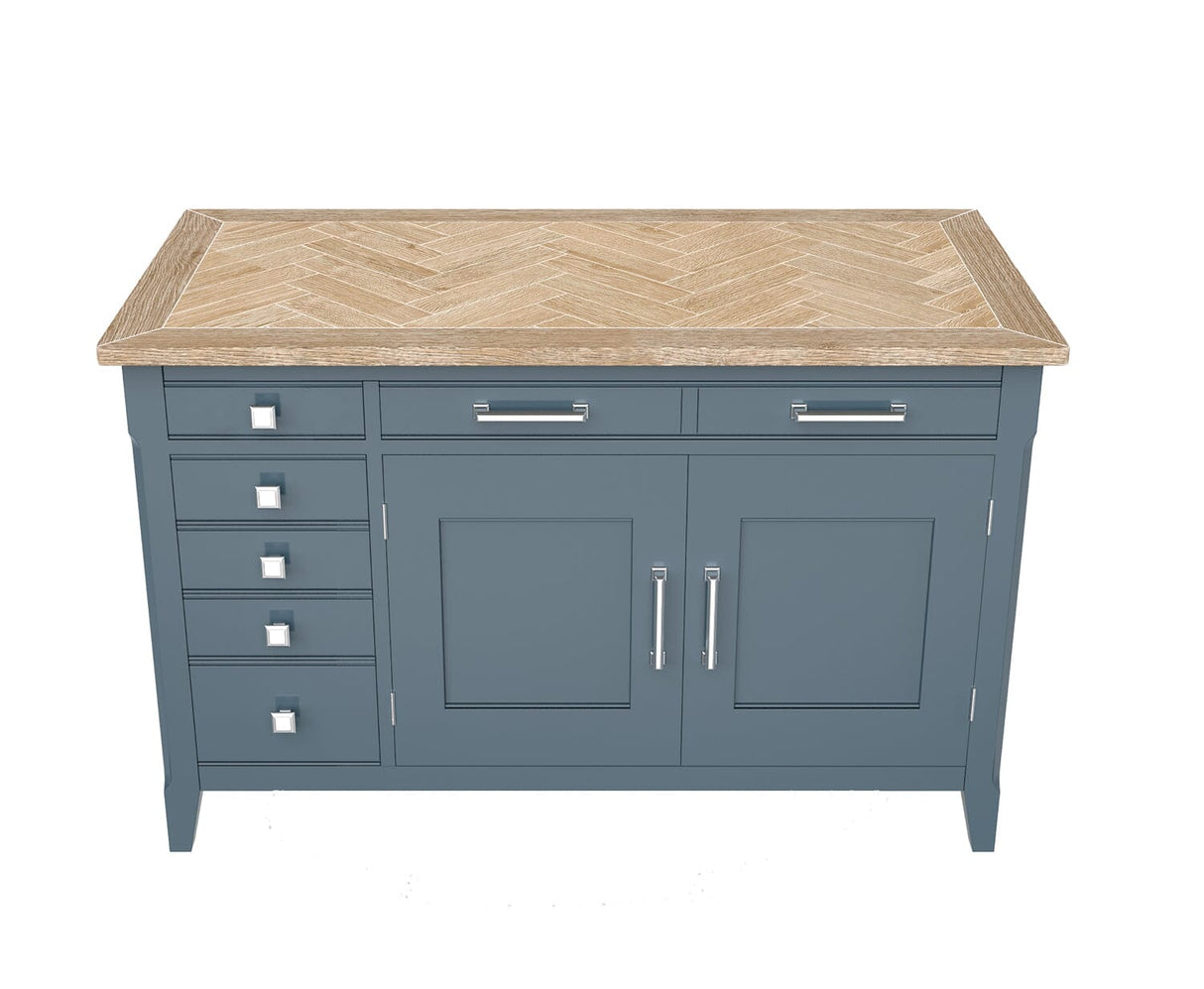 Baumhaus Signature Blue Hidden Home Office Desk (CFR06A)