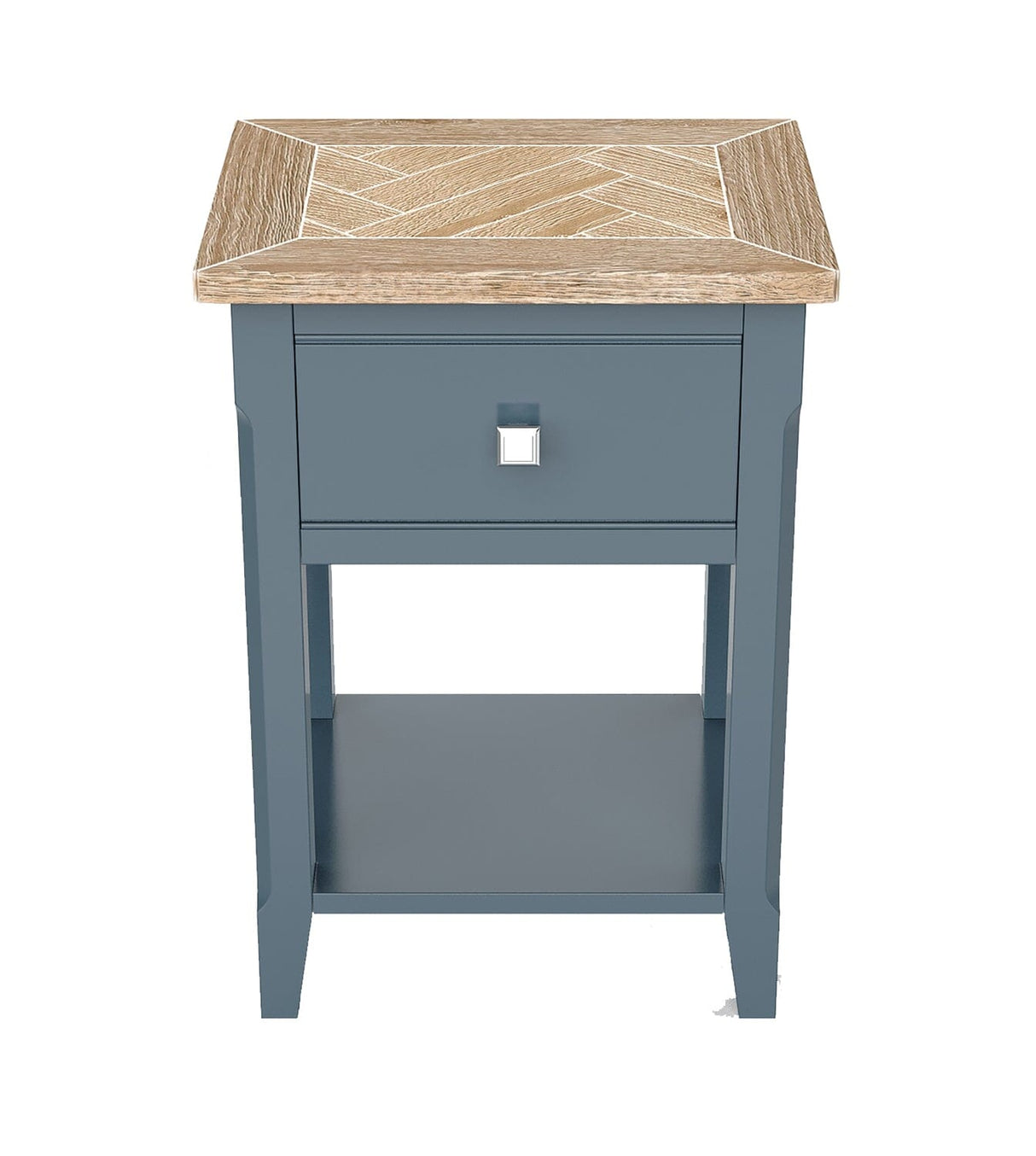 Baumhaus Signature Blue One Drawer Lamp Table (CFR10A)