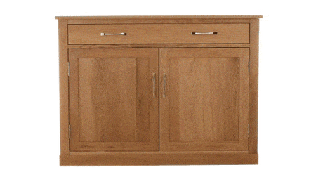 Baumhaus Mobel Oak Hidden Home Office Desk (COR06A)