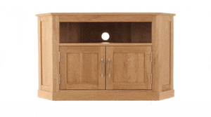 Baumhaus Mobel Oak Corner Television Cabinet (COR09C)