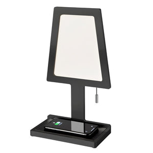 Nordium Charged LED Wireless Charging Table Lamp in Black (ND121103)