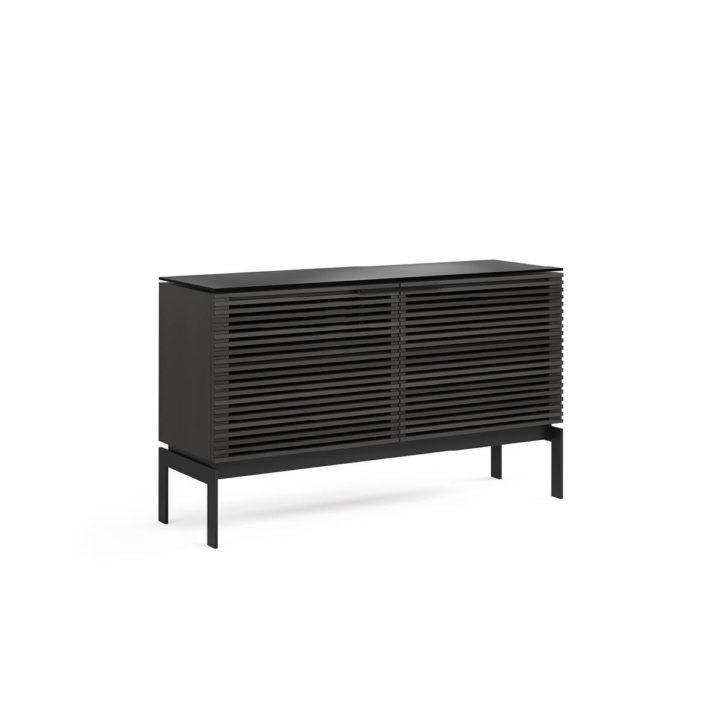BDI Corridor SV7128 Slimline Charcoal Stained Ash TV Cabinet