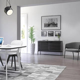 BDI Corridor SV7128 Slimline Charcoal Stained Ash TV Cabinet