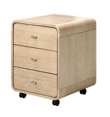 Jual Helsinki Curved 3-Drawer Mobile Desk Pedestal in Oak