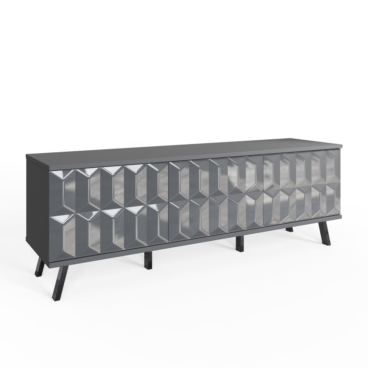 Frank Olsen Elevate Grey TV Cabinet with Mood Lighting