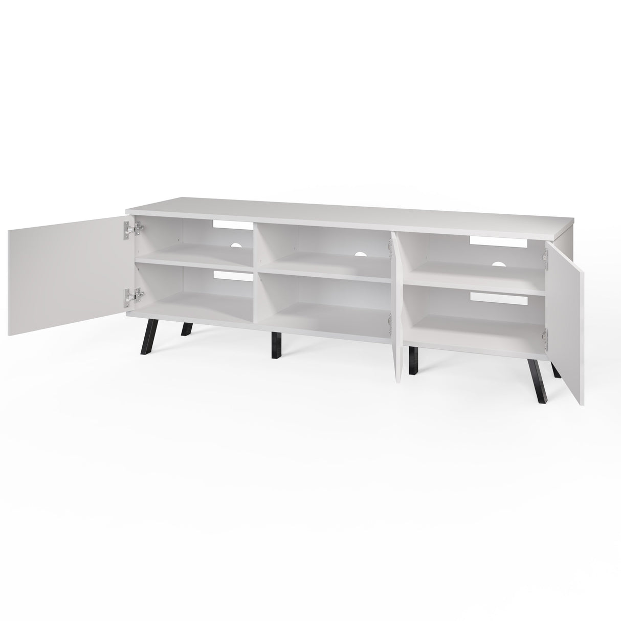 Frank Olsen Elevate White TV Cabinet with Mood Lighting & Intelligent Eye
