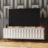 Frank Olsen Elevate White TV Cabinet with Mood Lighting & Intelligent Eye
