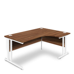 Nautilus Designs Aspire - Ergonomic Right Hand Corner Desk - 1400mm Wide with Cable Management & Modesty Panels