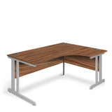 Nautilus Designs Aspire - Ergonomic Right Hand Corner Desk - 1600mm Wide with Cable Management & Modesty Panels