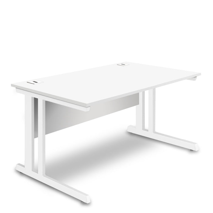 Nautilus Designs Aspire - Rectangular Desk - 1000mm Wide with Cable Management & Modesty Panel