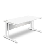 Nautilus Designs Aspire - Rectangular Desk - 1400mm Wide with Cable Management & Modesty Panel