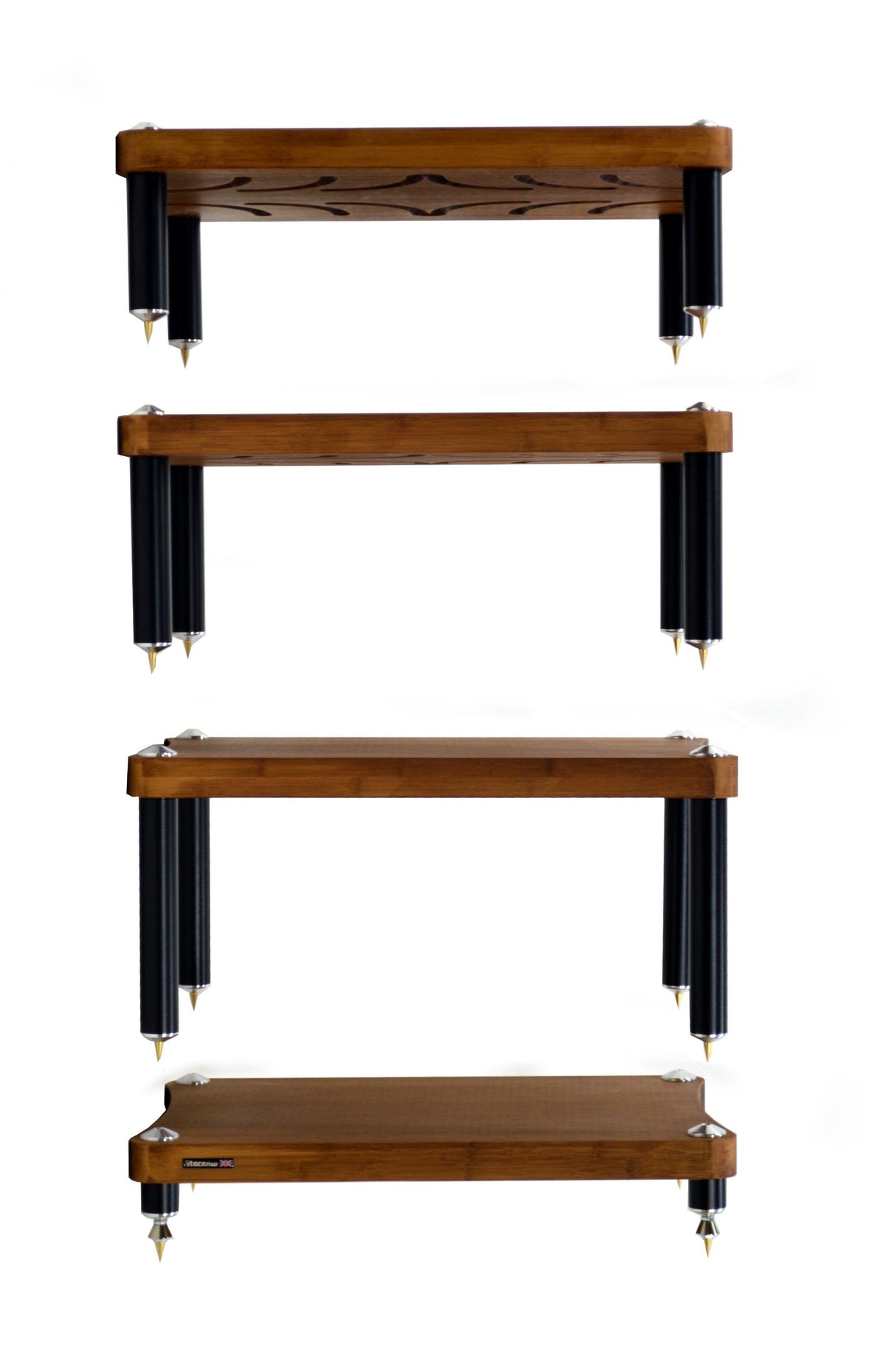 Atacama Evoque Eco 60-40 SE2 Dark Finish Bamboo Hi-Fi Rack