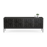 BDI Elements 8779 Wheat Charcoal Stained Ash Console Unit