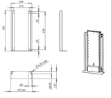 FM1000 Floor/Ceiling Bracket for AV4-LF1000 TV Lift