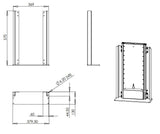 FM700 Floor/Ceiling Bracket for AV4-LF700 TV Lift