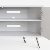 Frank Olsen Elevate White Corner  TV Cabinet with mood lighting & Intelligent eye