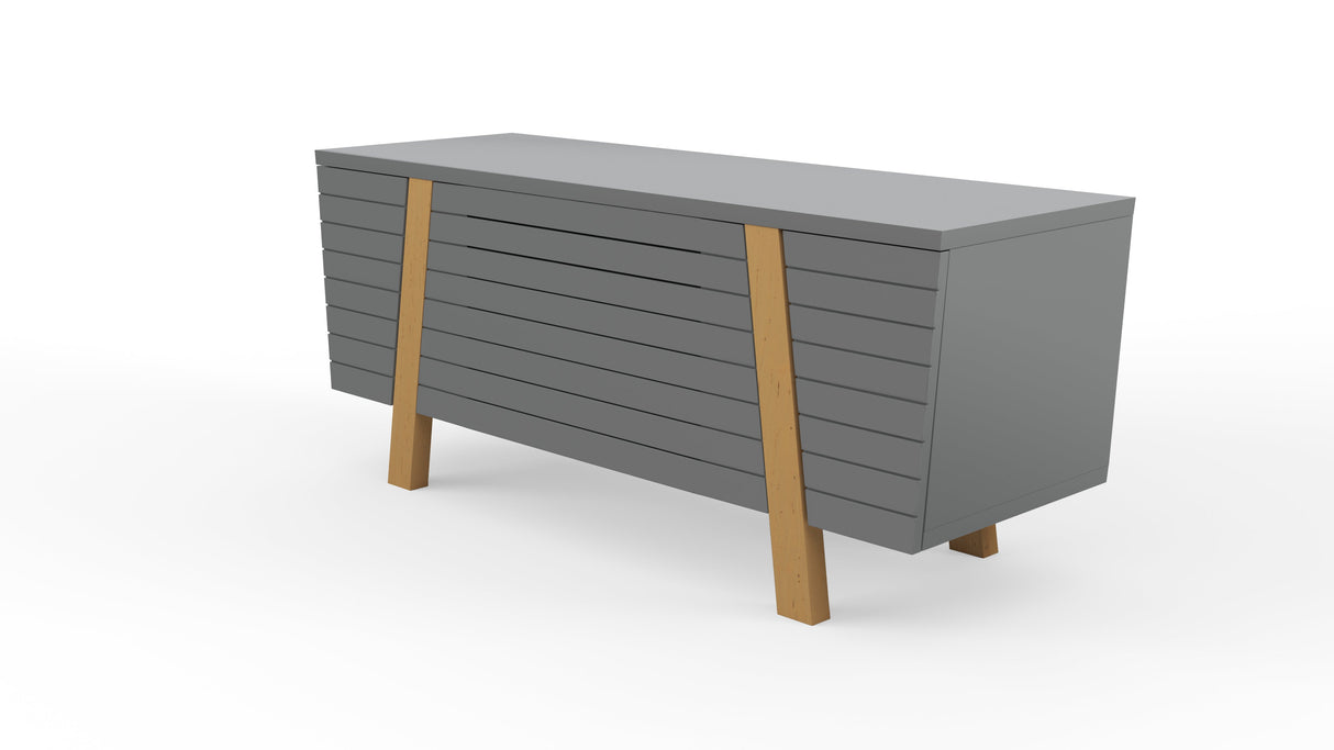 Alphason Florence Grey and Oak TV Stand (ADFL1200GRY)