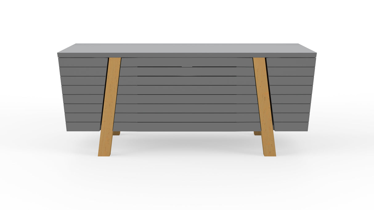 Alphason Florence Grey and Oak TV Stand (ADFL1200GRY)