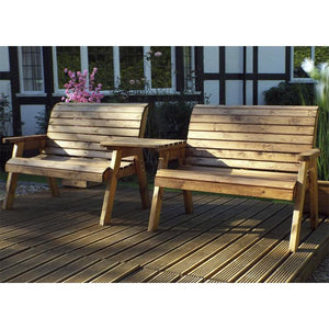 Charles Taylor Two Seater Bench Set with Straight Tray (HB115B)