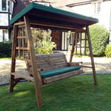 Charles Taylor Dorset Three Seater Swing in Green (HB134G Set)